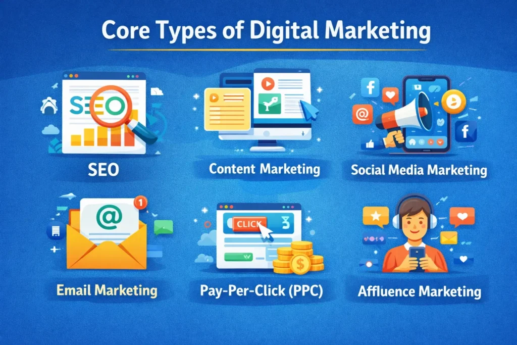 Core Type of Digital Marketing