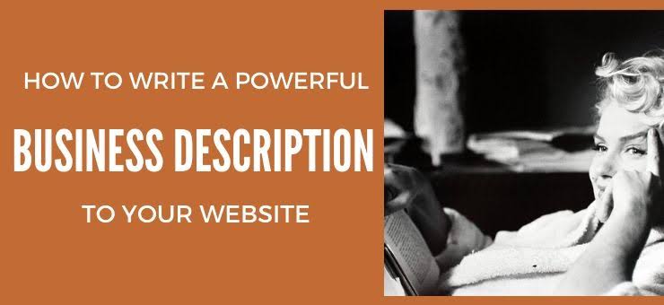 Writing A Powerful Business Description​